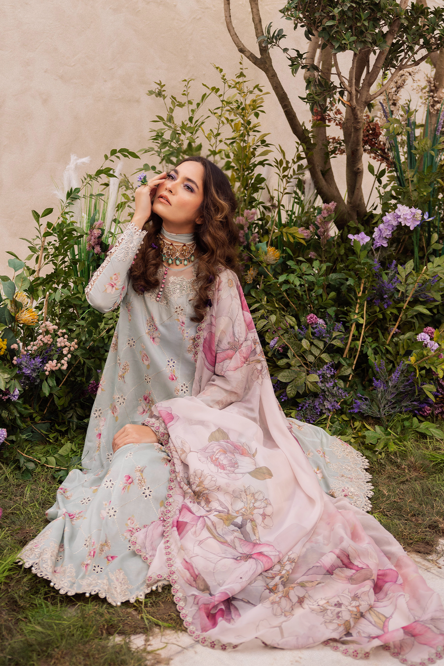 Iznik | Dahlia Embroidered Lawn | DL-10 - by - Libasekhas UK - Registered Vendor of : Iznik - 100% Original Designer Dresss