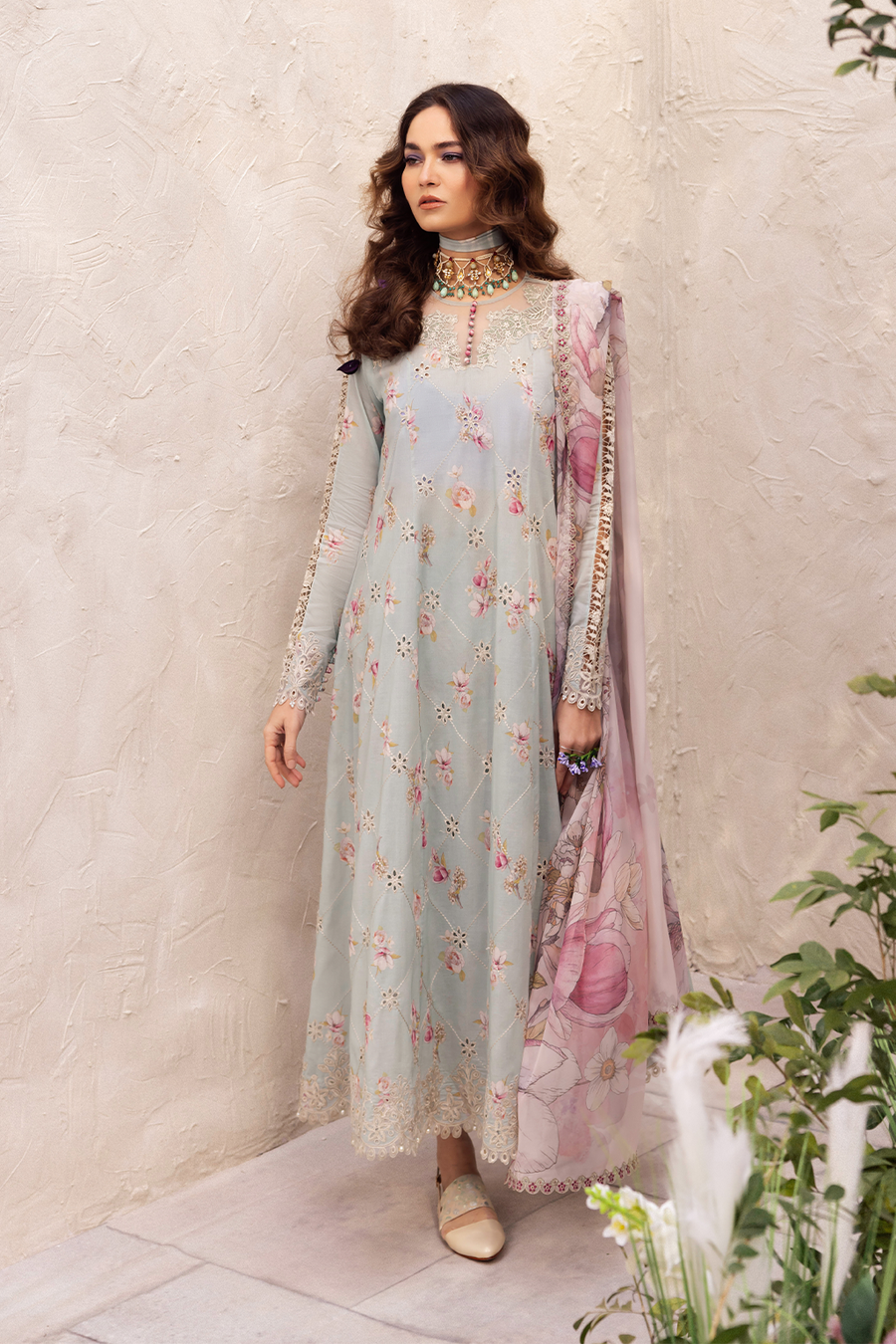 Iznik | Dahlia Embroidered Lawn | DL-10 - by - Libasekhas UK - Registered Vendor of : Iznik - 100% Original Designer Dresss