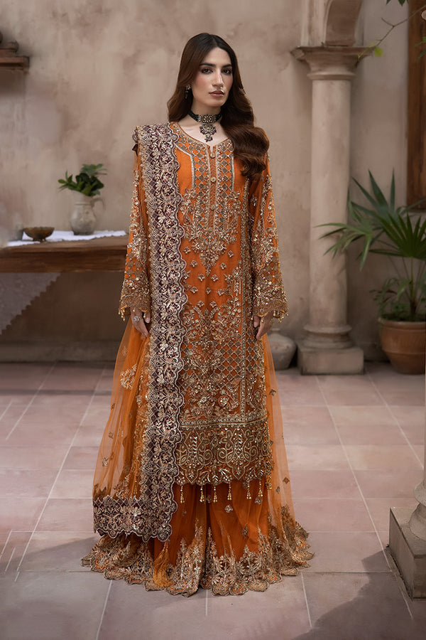 Imrozia Premium | Jahanara Festive 26 | JF-34-A Narang - by Libasekhas UK - Registered Vendor of : Imrozia Premium - 100% Original Designer Dress