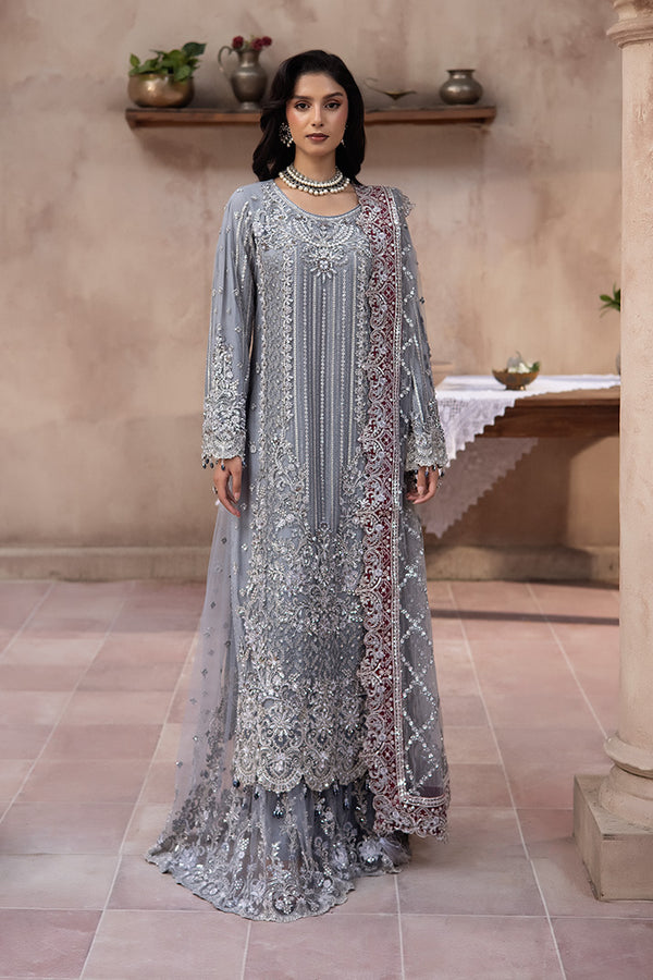 Imrozia Premium | Jahanara Festive 26 | JF-36-A Neelam - by Libasekhas UK - Registered Vendor of : Imrozia Premium - 100% Original Designer Dress