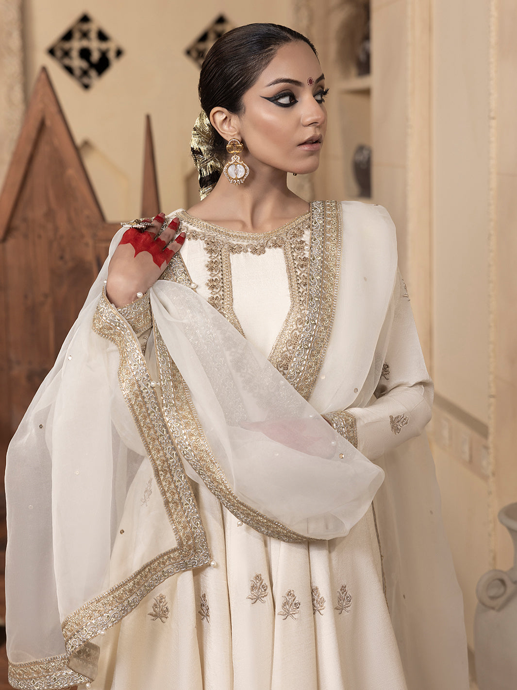 Hem Stitch | Raw Silk Edit 25 | Jahanara - by - Libasekhas UK - Registered Vendor of : Hemstitch - 100% Original Designer Dresss