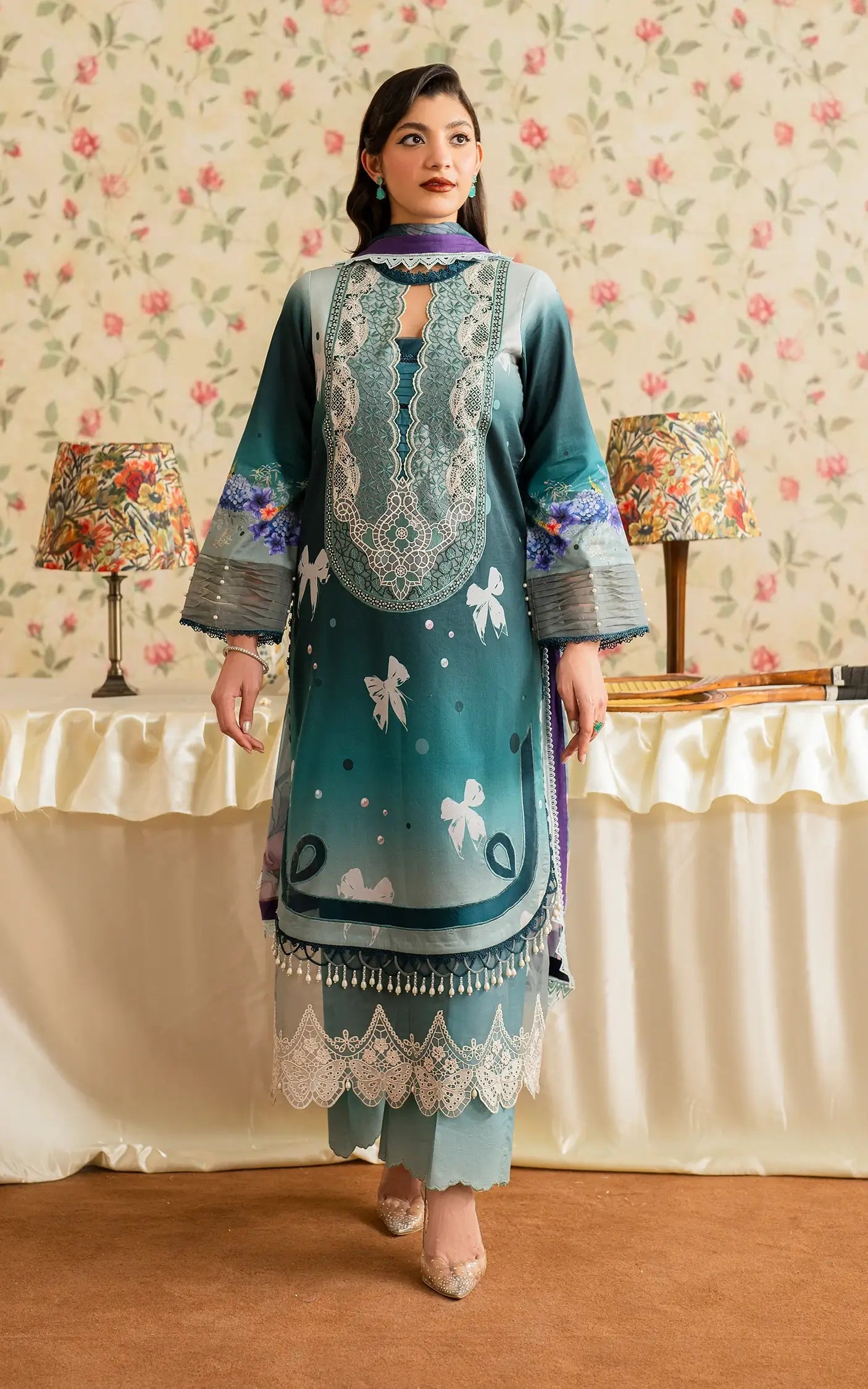 Asifa and Nabeel | Meraki Vintage 25 | Jal (MVL25-09) - by - Libasekhas UK - Registered Vendor of : Asifa and Nabeel - 100% Original Designer Dresss