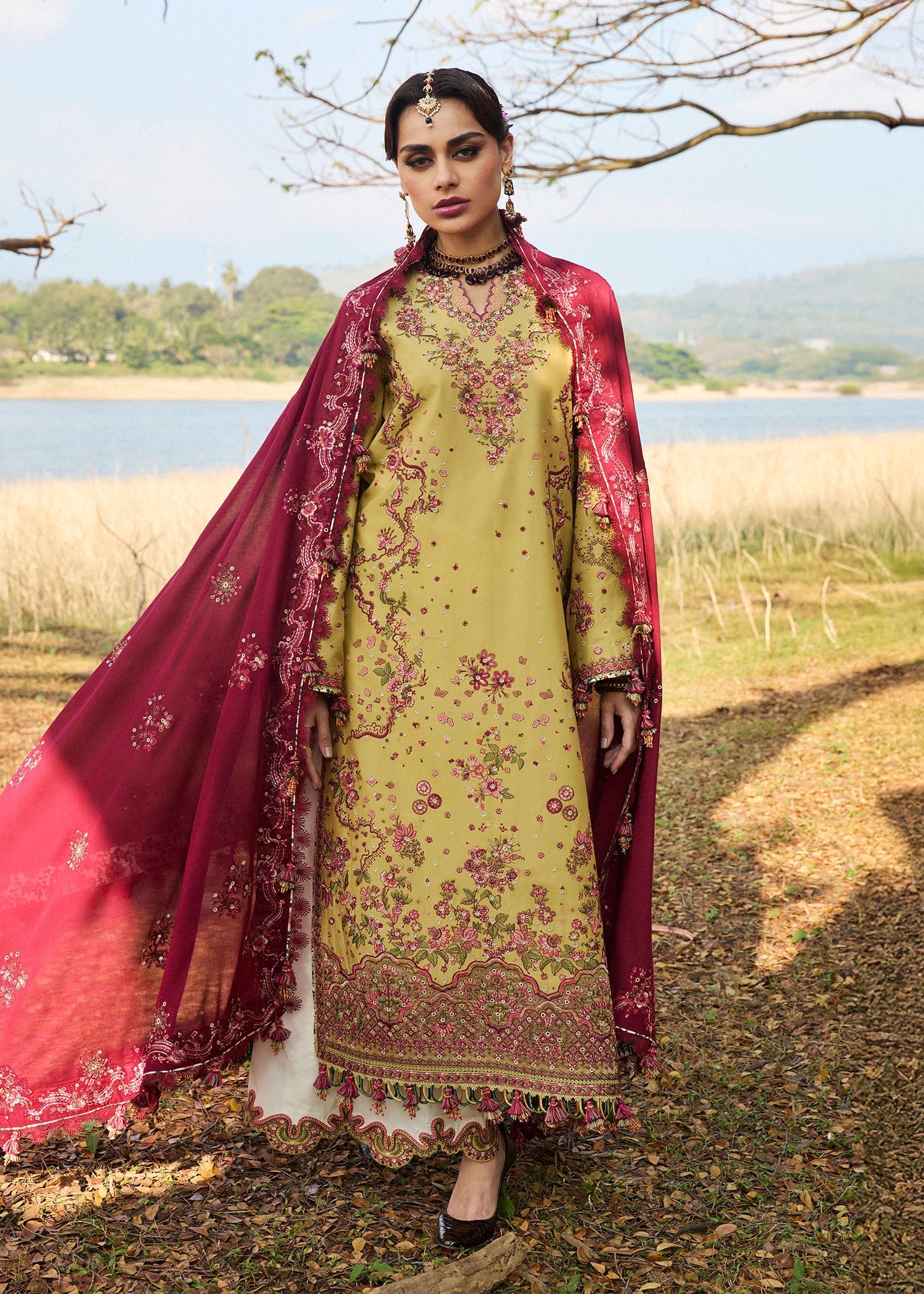 Hussain Rehar | Luxury Lawn 25 | Minted - by - Libasekhas UK - Registered Vendor of : Hussain Rehar - 100% Original Designer Dresss