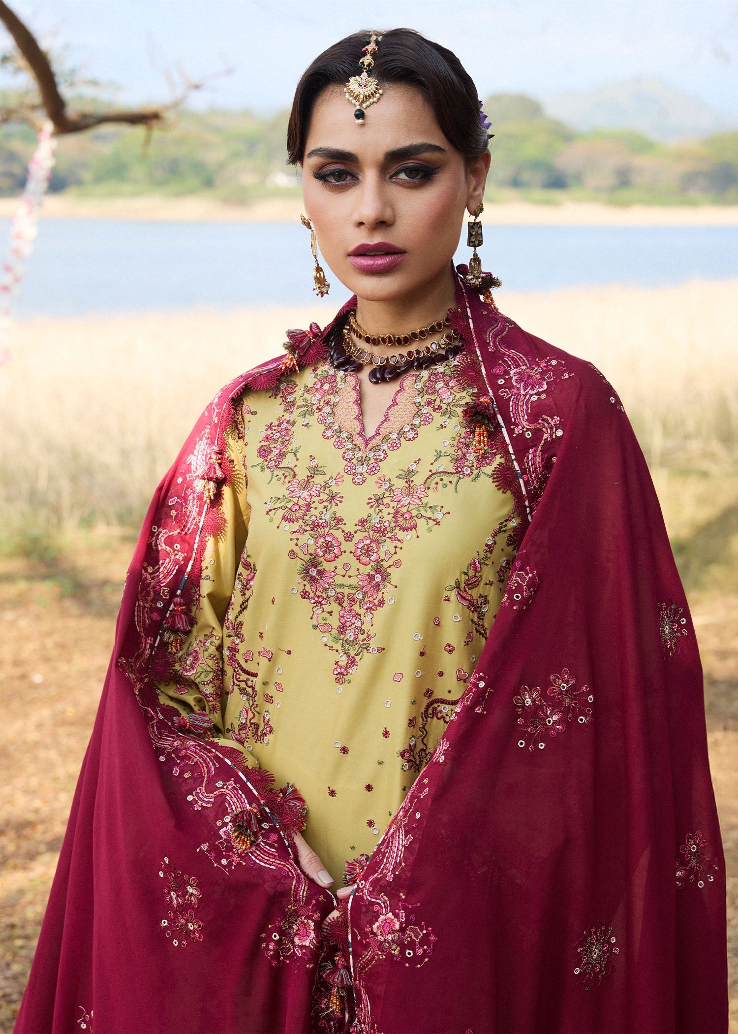 Hussain Rehar | Luxury Lawn 25 | Minted - by - Libasekhas UK - Registered Vendor of : Hussain Rehar - 100% Original Designer Dresss