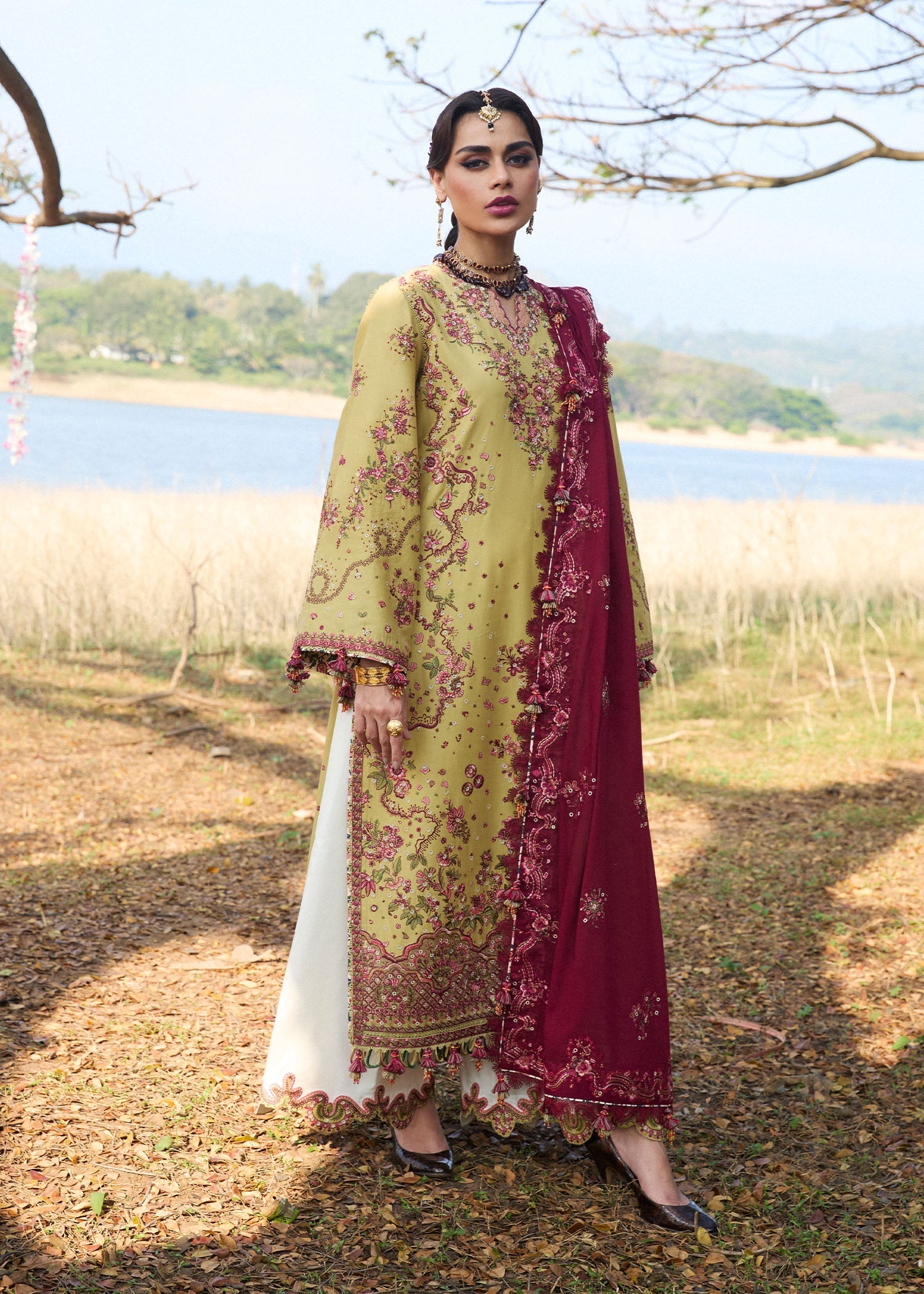 Hussain Rehar | Luxury Lawn 25 | Minted - by - Libasekhas UK - Registered Vendor of : Hussain Rehar - 100% Original Designer Dresss
