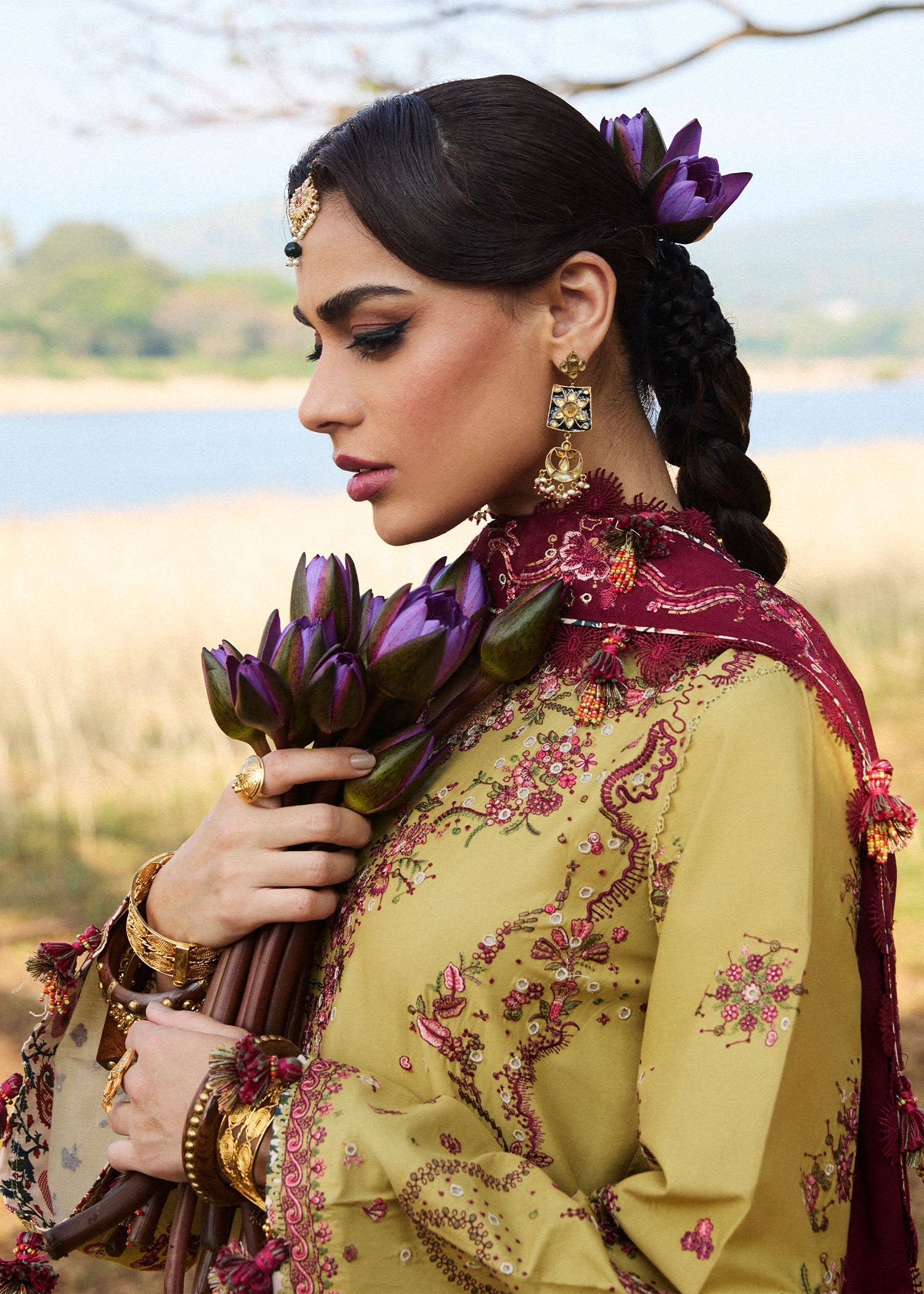 Hussain Rehar | Luxury Lawn 25 | Minted - by - Libasekhas UK - Registered Vendor of : Hussain Rehar - 100% Original Designer Dresss