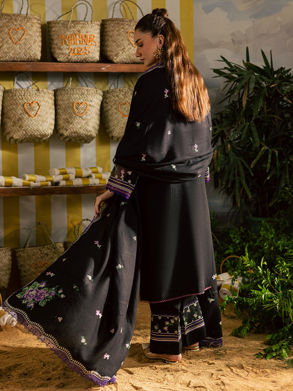 Mahnur | Kaia Slub Linen 25 | K - 02 | 3 PC LINEN - by Libasekhas UK - Registered Vendor of : Mahnur - 100% Original Designer Dress