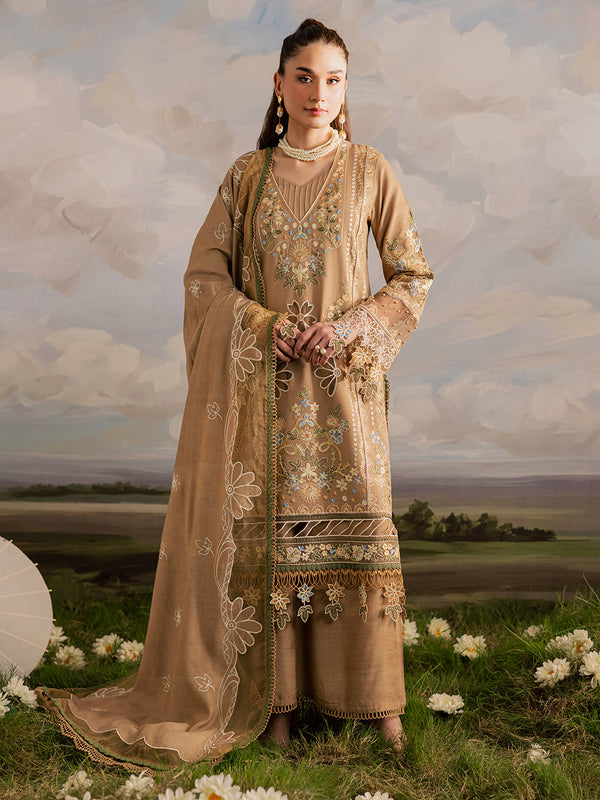Mahnur | Kaia Slub Linen 25 | K - 04 | 3 PC LINEN - by Libasekhas UK - Registered Vendor of : Mahnur - 100% Original Designer Dress
