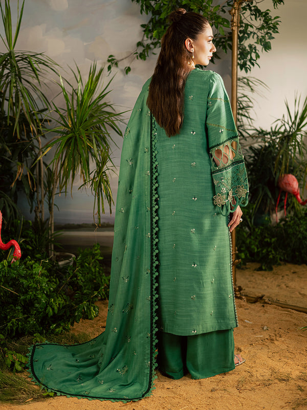 Mahnur | Kaia Slub Linen 25 | K - 05 | 3 PC LINEN - by Libasekhas UK - Registered Vendor of : Mahnur - 100% Original Designer Dress