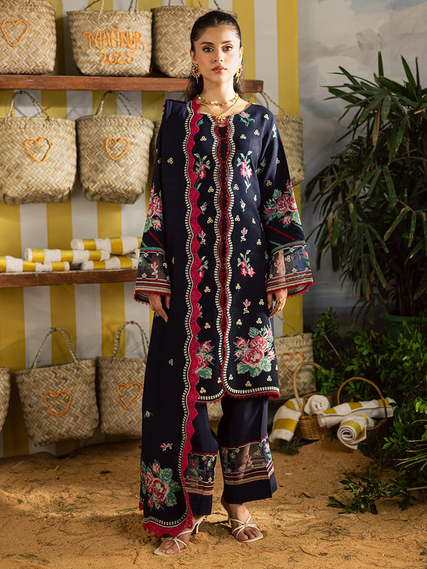 Mahnur | Kaia Slub Linen 25 | K - 06 | 3 PC LINEN - by Libasekhas UK - Registered Vendor of : Mahnur - 100% Original Designer Dress