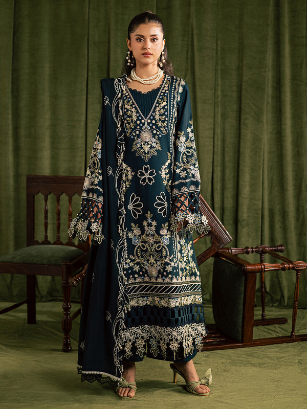 Mahnur | Kaia Slub Linen 25 | K - 07 | 3 PC LINEN - by Libasekhas UK - Registered Vendor of : Mahnur - 100% Original Designer Dress