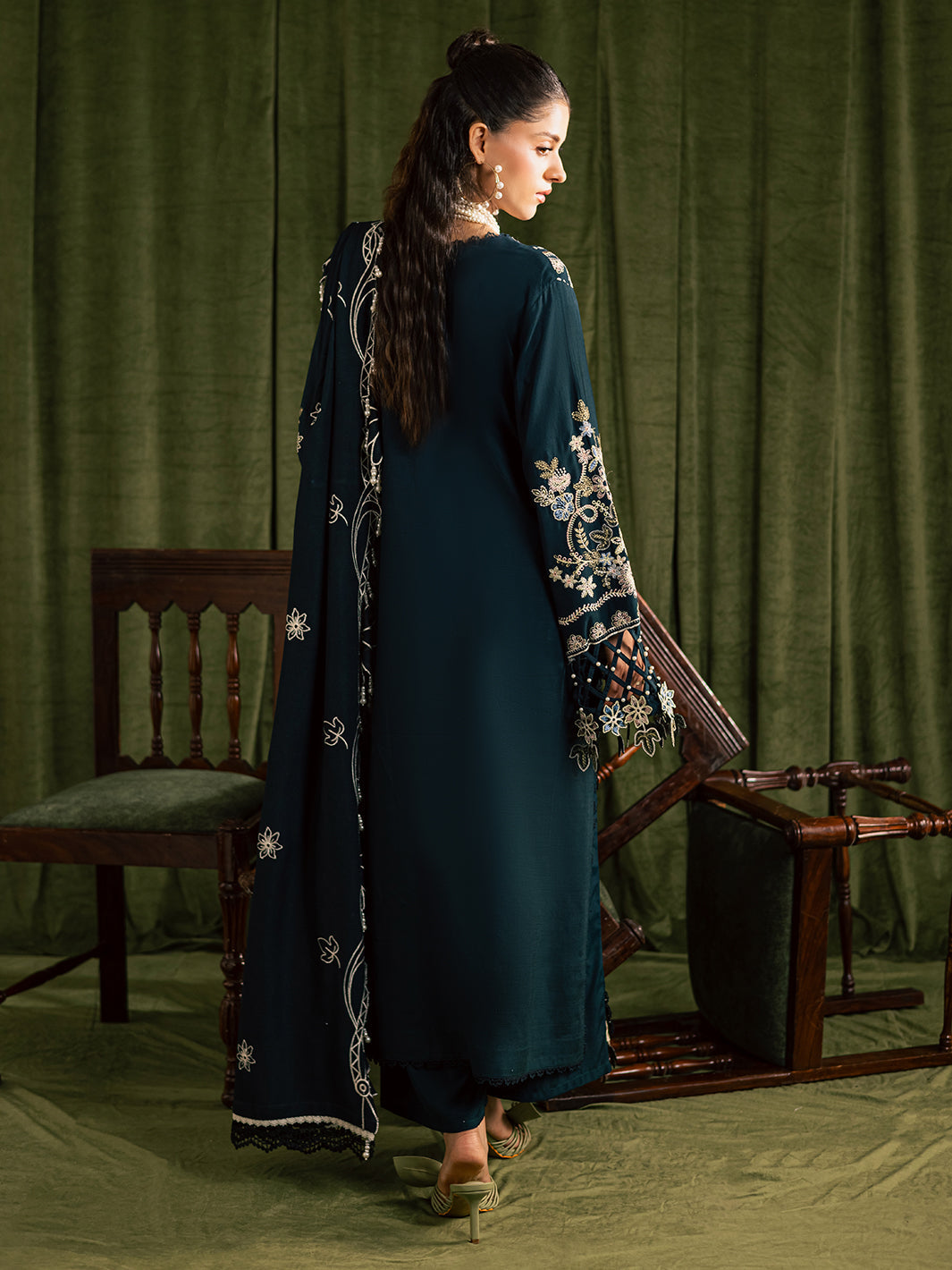 Mahnur | Kaia Slub Linen 25 | K - 07 | 3 PC LINEN - by Libasekhas UK - Registered Vendor of : Mahnur - 100% Original Designer Dress