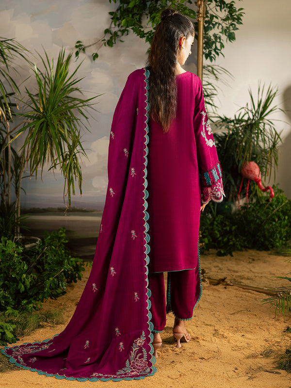 Mahnur | Kaia Slub Linen 25 | K - 09 | 3 PC LINEN - by Libasekhas UK - Registered Vendor of : Mahnur - 100% Original Designer Dress