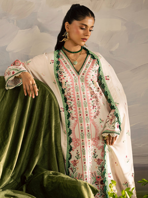 Mahnur | Kaia Slub Linen 25 | K - 11 | 3 PC LINEN - by Libasekhas UK - Registered Vendor of : Mahnur - 100% Original Designer Dress
