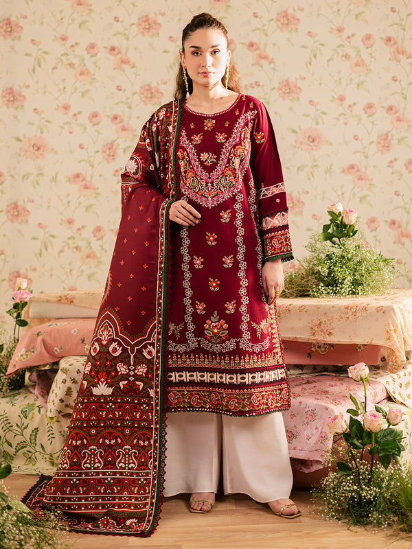 Mahnur | Kaia Slub Linen 25 | K - 12 | 3 PC LINEN - by Libasekhas UK - Registered Vendor of : Mahnur - 100% Original Designer Dress