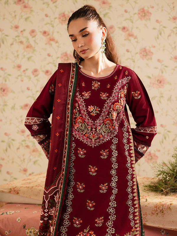 Mahnur | Kaia Slub Linen 25 | K - 12 | 3 PC LINEN - by Libasekhas UK - Registered Vendor of : Mahnur - 100% Original Designer Dress