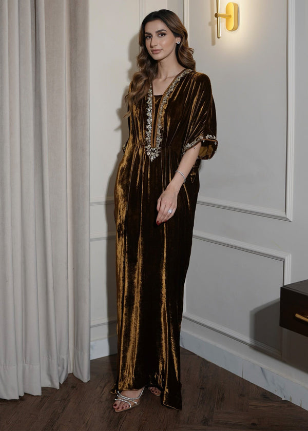 Mahum Asad | Voila Velvets | Topaz - by - Libasekhas UK - Registered Vendor of : Mahum Asad - 100% Original Designer Dresss