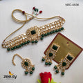 Kundan Necklace-0536 - by - Libasekhas UK - Registered Vendor of : Zeesy - 100% Original Designer Dresss