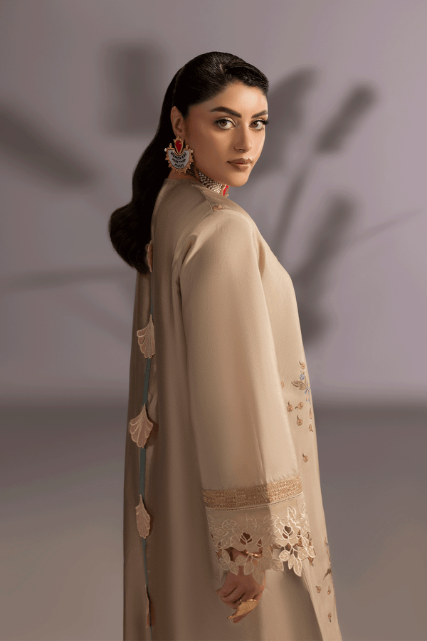 Erum Khan | Summer Whisper | Golden Crown - by Libasekhas UK - Registered Vendor of : Erum Khan - 100% Original Designer Dress