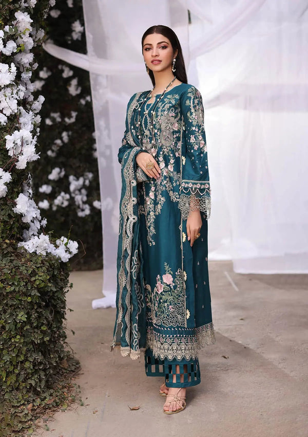 Kahf Premium | Festive Lawn 24 | KFL-09A BANO - by - Libasekhas UK - Registered Vendor of : Kahf Premium - 100% Original Designer Dresss