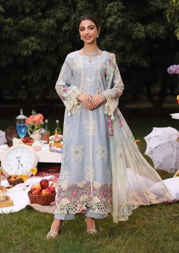 Kahf Premium | Festive Lawn 24 | KFL-08A FIRUZE - by - Libasekhas UK - Registered Vendor of : Kahf Premium - 100% Original Designer Dresss