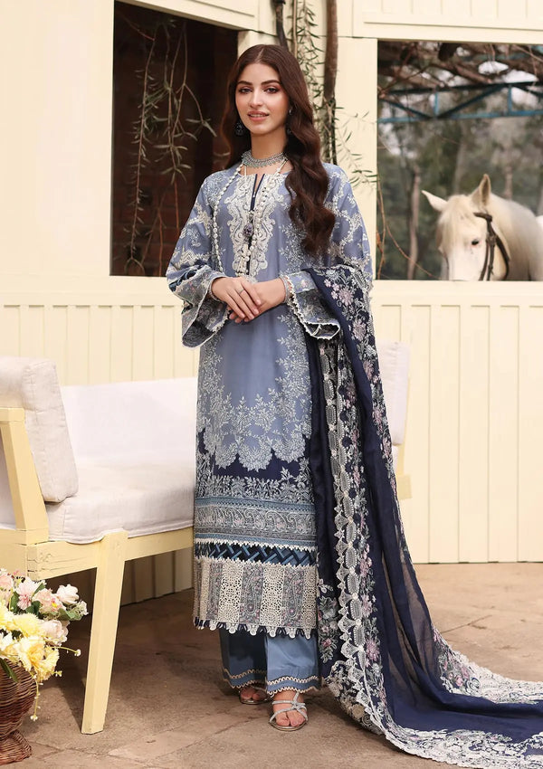 Kahf Premium | Festive Lawn 24 |KFL-04 KINZA - by - Libasekhas UK - Registered Vendor of : Kahf Premium - 100% Original Designer Dresss