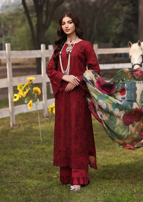 Kahf Premium | Festive Lawn 24 | KFL-02 ALORA - by - Libasekhas UK - Registered Vendor of : Kahf Premium - 100% Original Designer Dresss