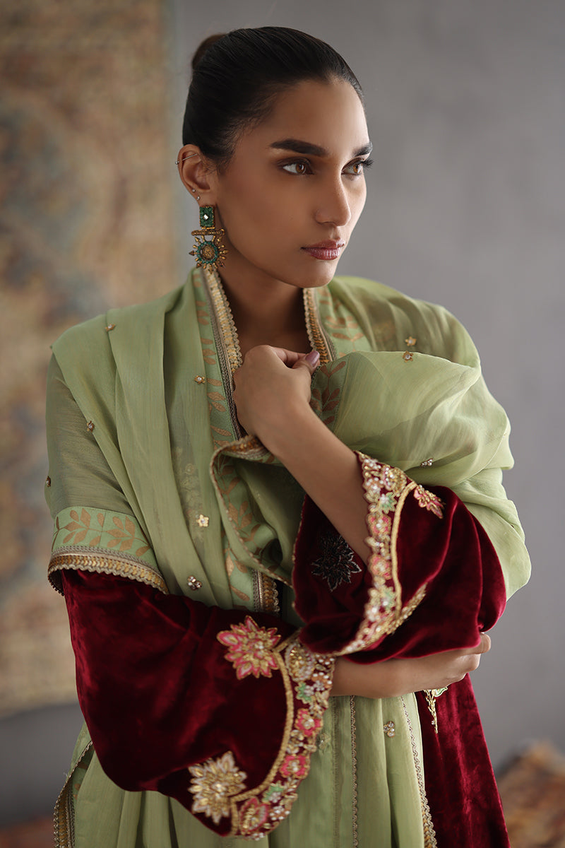 Sana Abbas | Velvet Formals | KARLA - by - Libasekhas UK - Registered Vendor of : Sana Abbas - 100% Original Designer Dresss