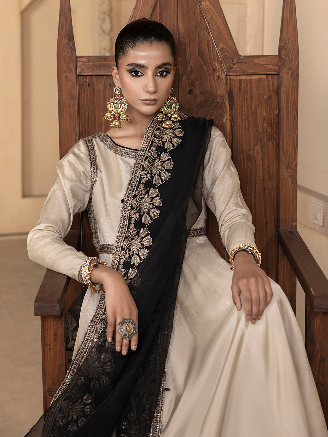 Hem Stitch | Raw Silk Edit 25 | Kaya - by - Libasekhas UK - Registered Vendor of : Hemstitch - 100% Original Designer Dresss