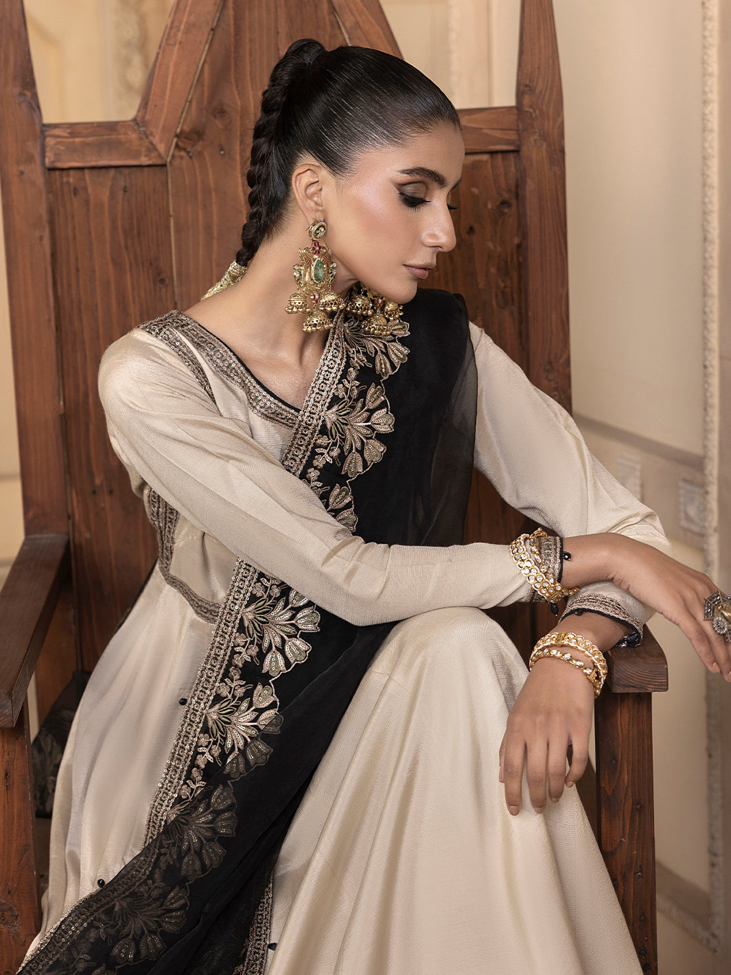 Hem Stitch | Raw Silk Edit 25 | Kaya - by - Libasekhas UK - Registered Vendor of : Hemstitch - 100% Original Designer Dresss