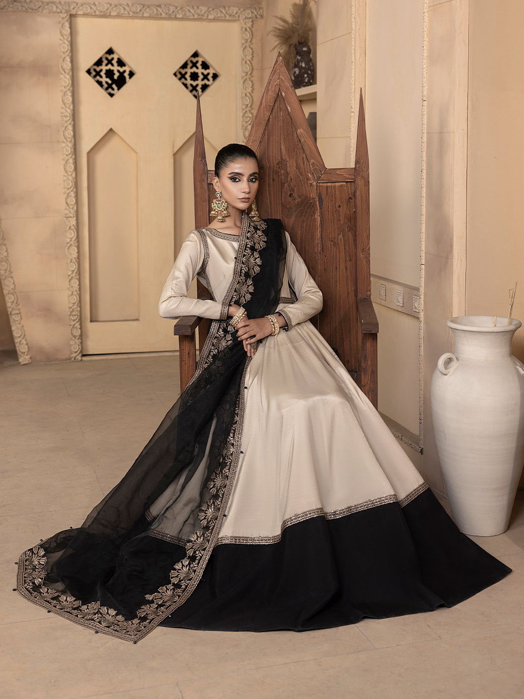 Hem Stitch | Raw Silk Edit 25 | Kaya - by - Libasekhas UK - Registered Vendor of : Hemstitch - 100% Original Designer Dresss