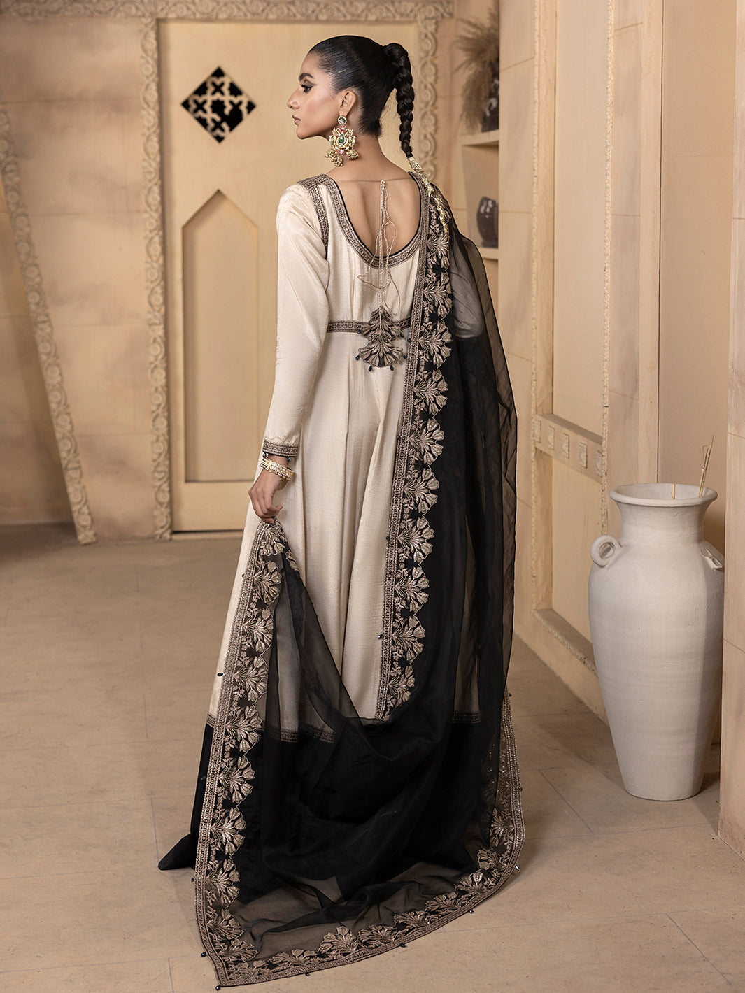 Hem Stitch | Raw Silk Edit 25 | Kaya - by - Libasekhas UK - Registered Vendor of : Hemstitch - 100% Original Designer Dresss