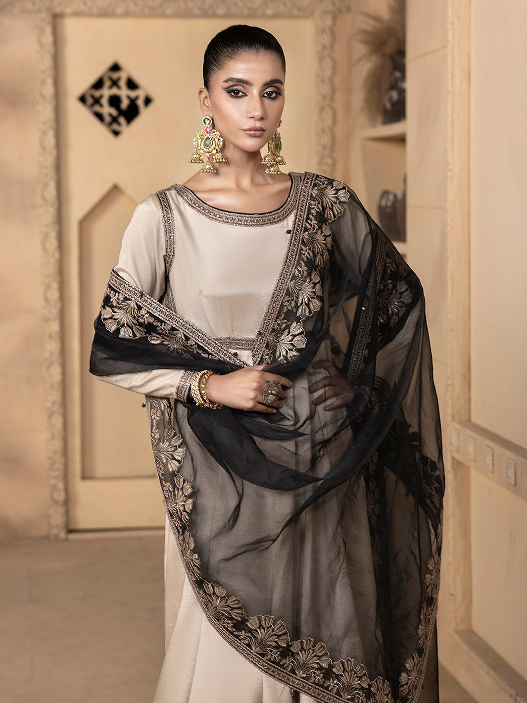 Hem Stitch | Raw Silk Edit 25 | Kaya - by - Libasekhas UK - Registered Vendor of : Hemstitch - 100% Original Designer Dresss