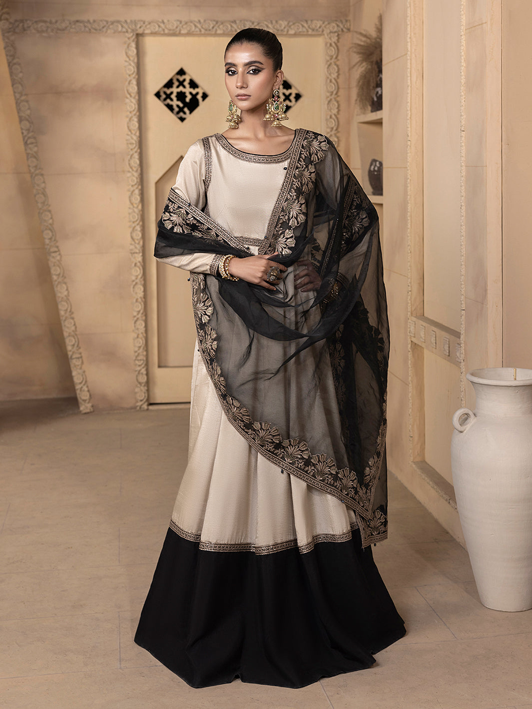 Hem Stitch | Raw Silk Edit 25 | Kaya - by - Libasekhas UK - Registered Vendor of : Hemstitch - 100% Original Designer Dresss