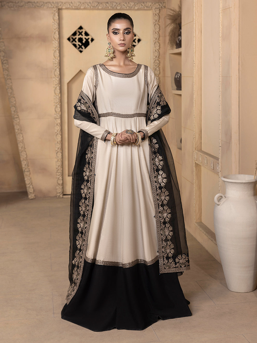 Hem Stitch | Raw Silk Edit 25 | Kaya - by - Libasekhas UK - Registered Vendor of : Hemstitch - 100% Original Designer Dresss