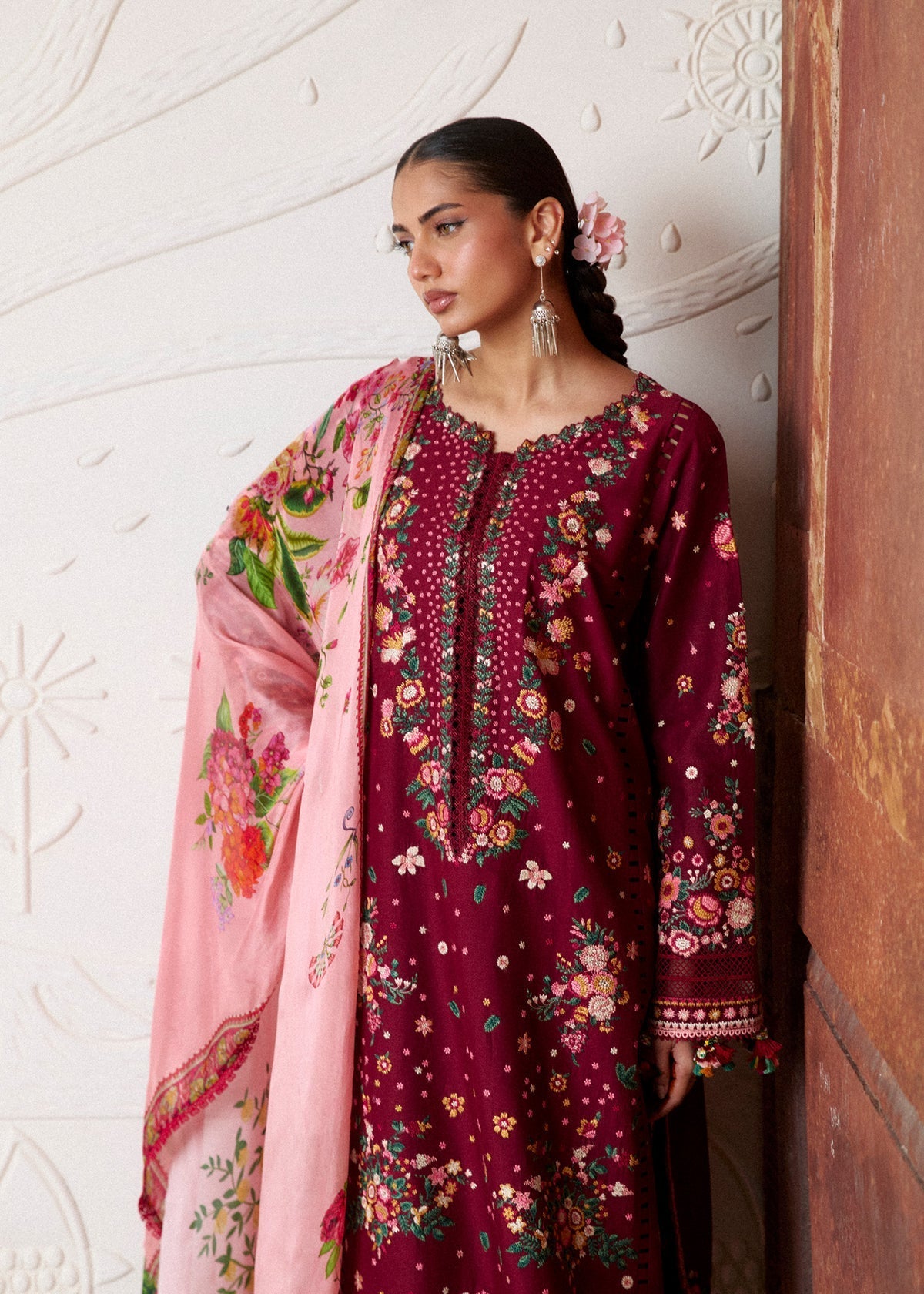 Hussain Rehar | Zan SS26 | Kestane - by Libasekhas UK - Registered Vendor of : Hussain Rehar - 100% Original Designer Dress