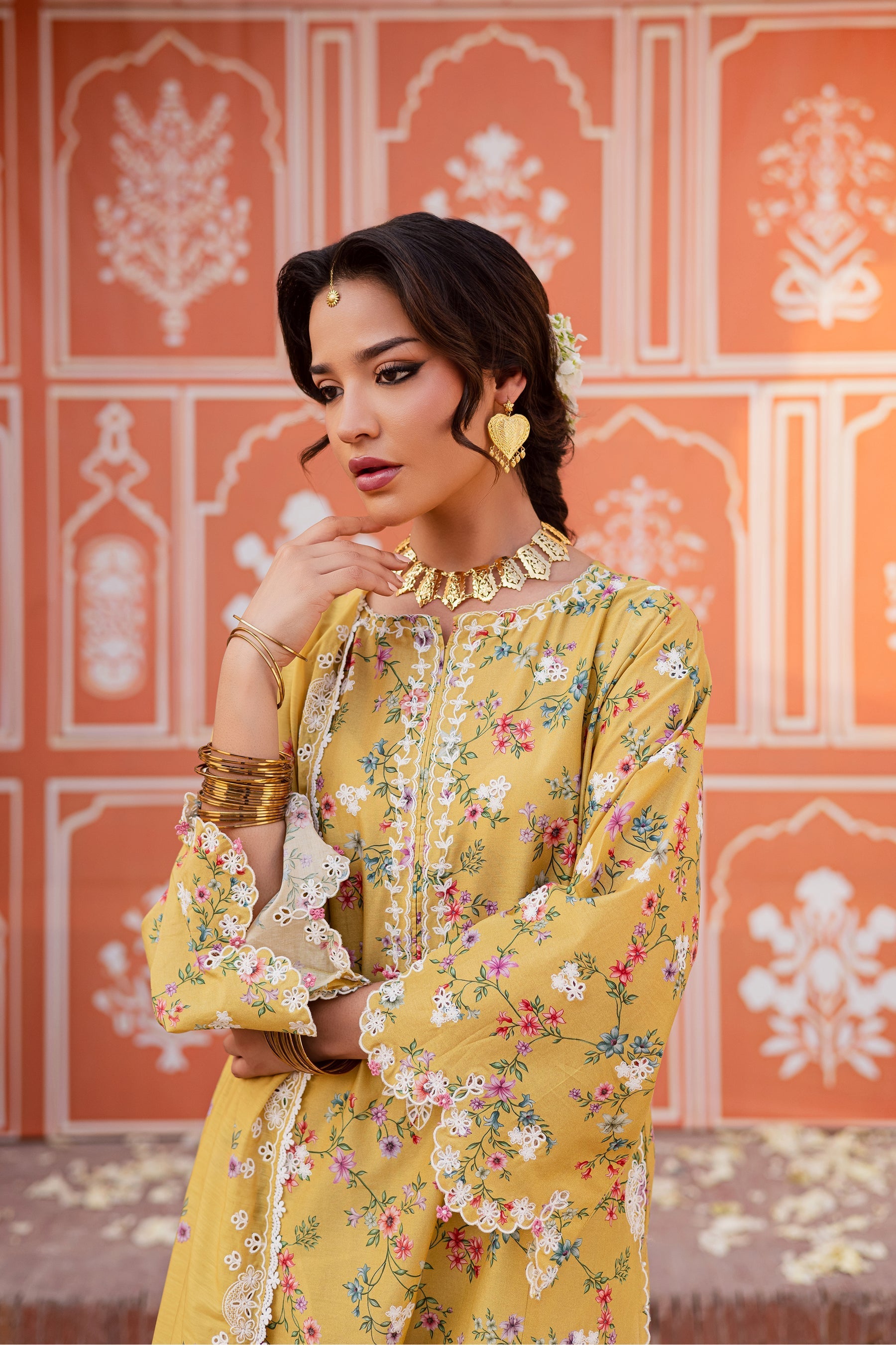 Batik | Festive Eid 26 | Key Lime - by Libasekhas UK - Registered Vendor of : Batik - 100% Original Designer Dress