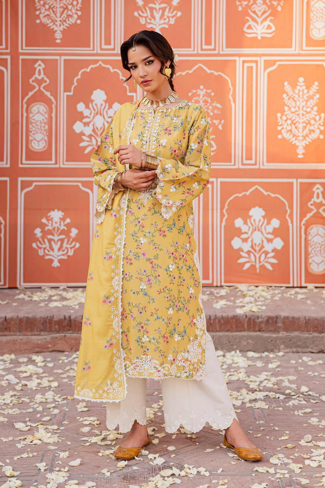 Batik | Festive Eid 26 | Key Lime - by Libasekhas UK - Registered Vendor of : Batik - 100% Original Designer Dress