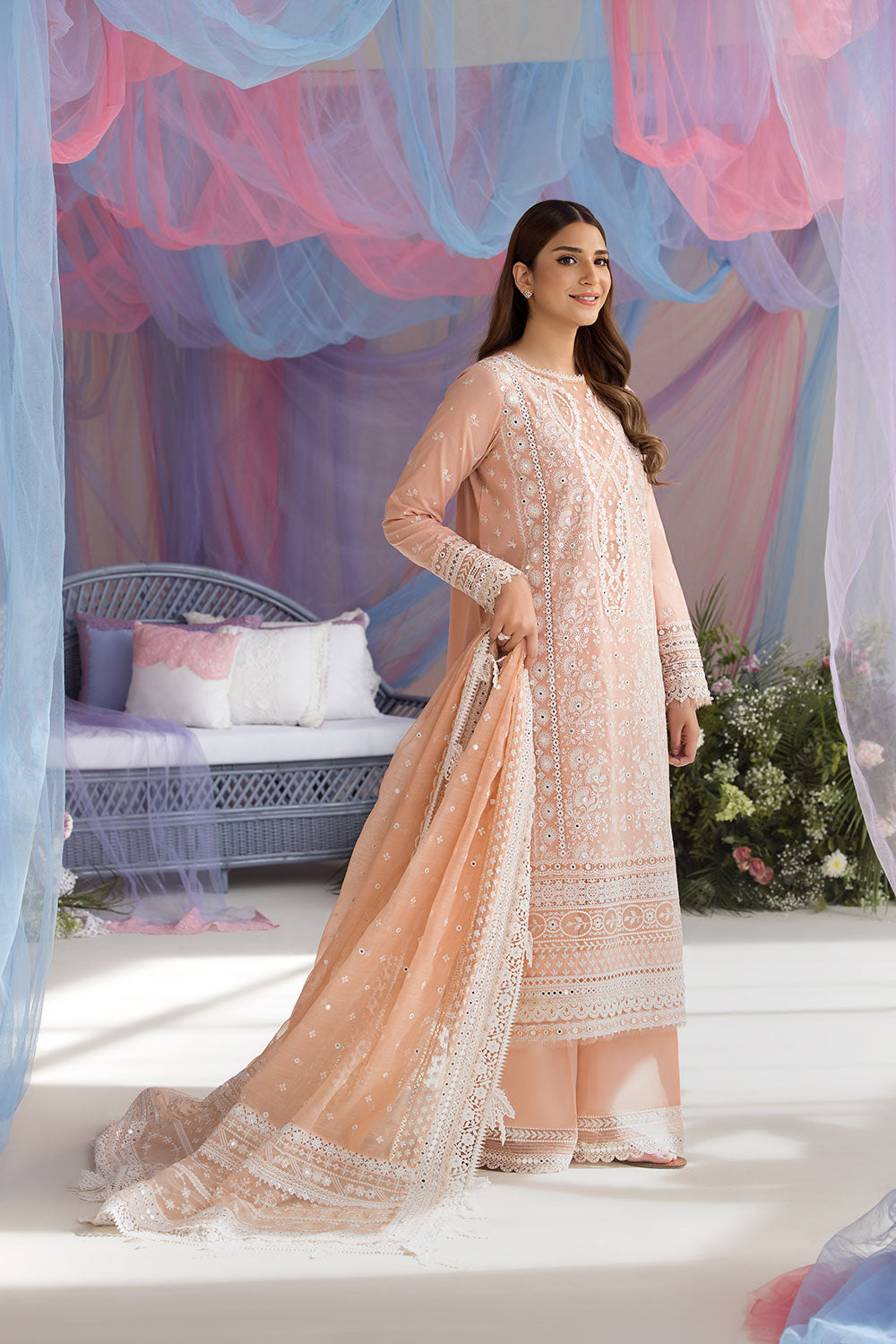 Sobia Nazir | Luxury Lawn 25 | 9B - by - Libasekhas UK - Registered Vendor of : Sobia Nazir - 100% Original Designer Dresss