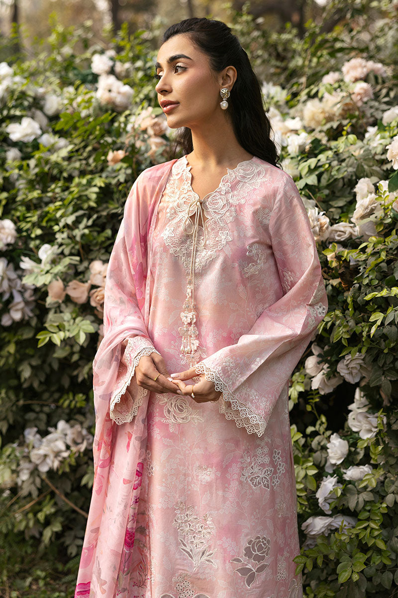 Cross Stitch | Premium Lawn 25 | MEADOW MIST - by - Libasekhas UK - Registered Vendor of : Cross Stitch - 100% Original Designer Dresss