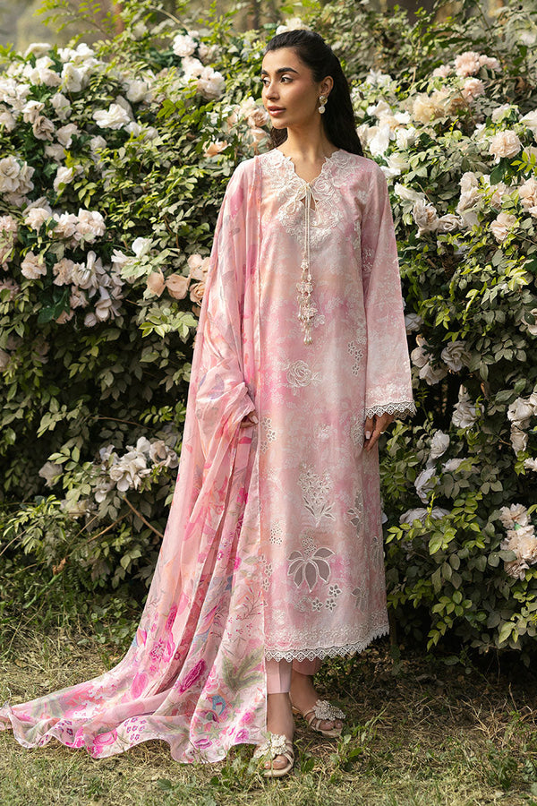 Cross Stitch | Premium Lawn 25 | MEADOW MIST - by - Libasekhas UK - Registered Vendor of : Cross Stitch - 100% Original Designer Dresss