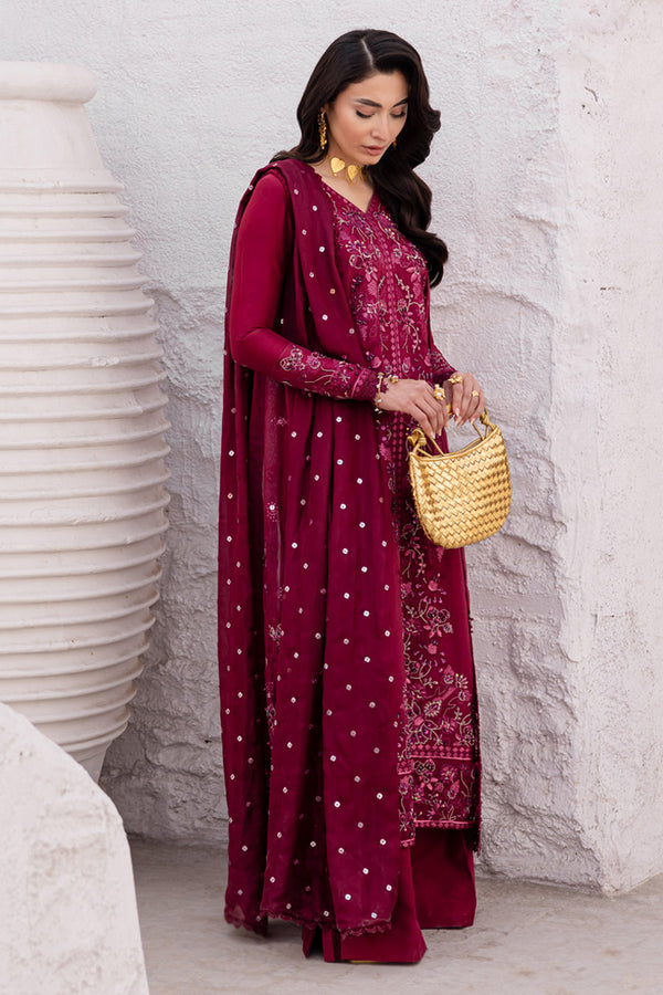 Marjjan | Elyna Lawn | LENI MP-46 (MAGENTA) - by Libasekhas UK - Registered Vendor of : Marjjan - 100% Original Designer Dress