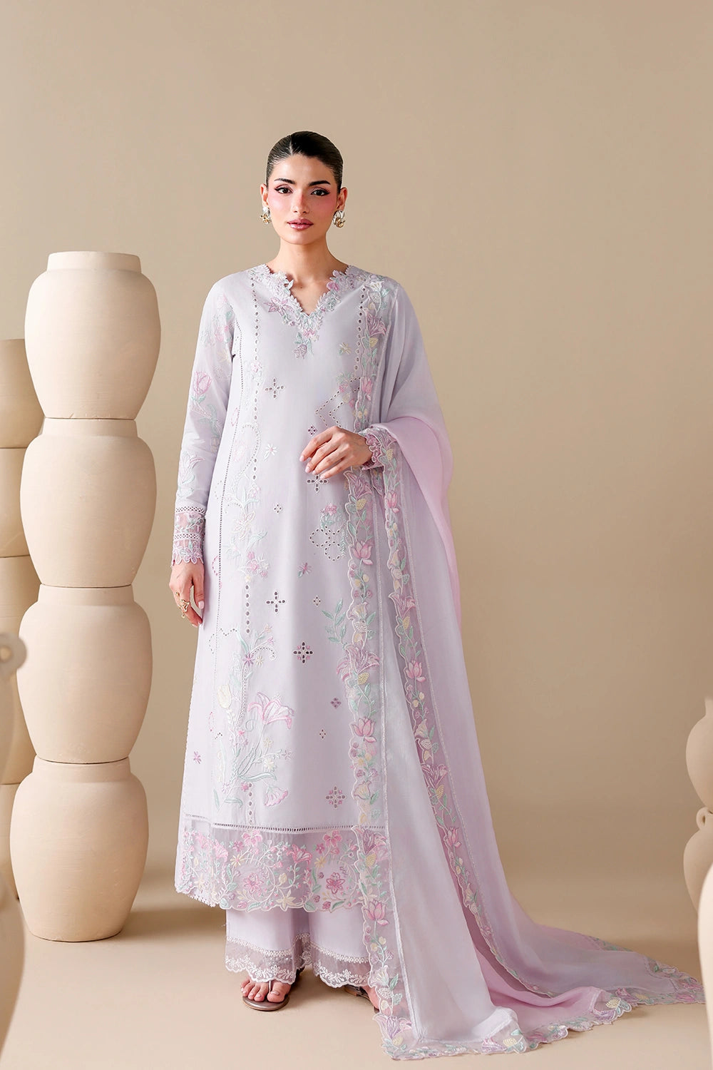 Azure | Luxury Lawn 26 | Lily Meadow - by Libasekhas UK - Registered Vendor of : Azure - 100% Original Designer Dress