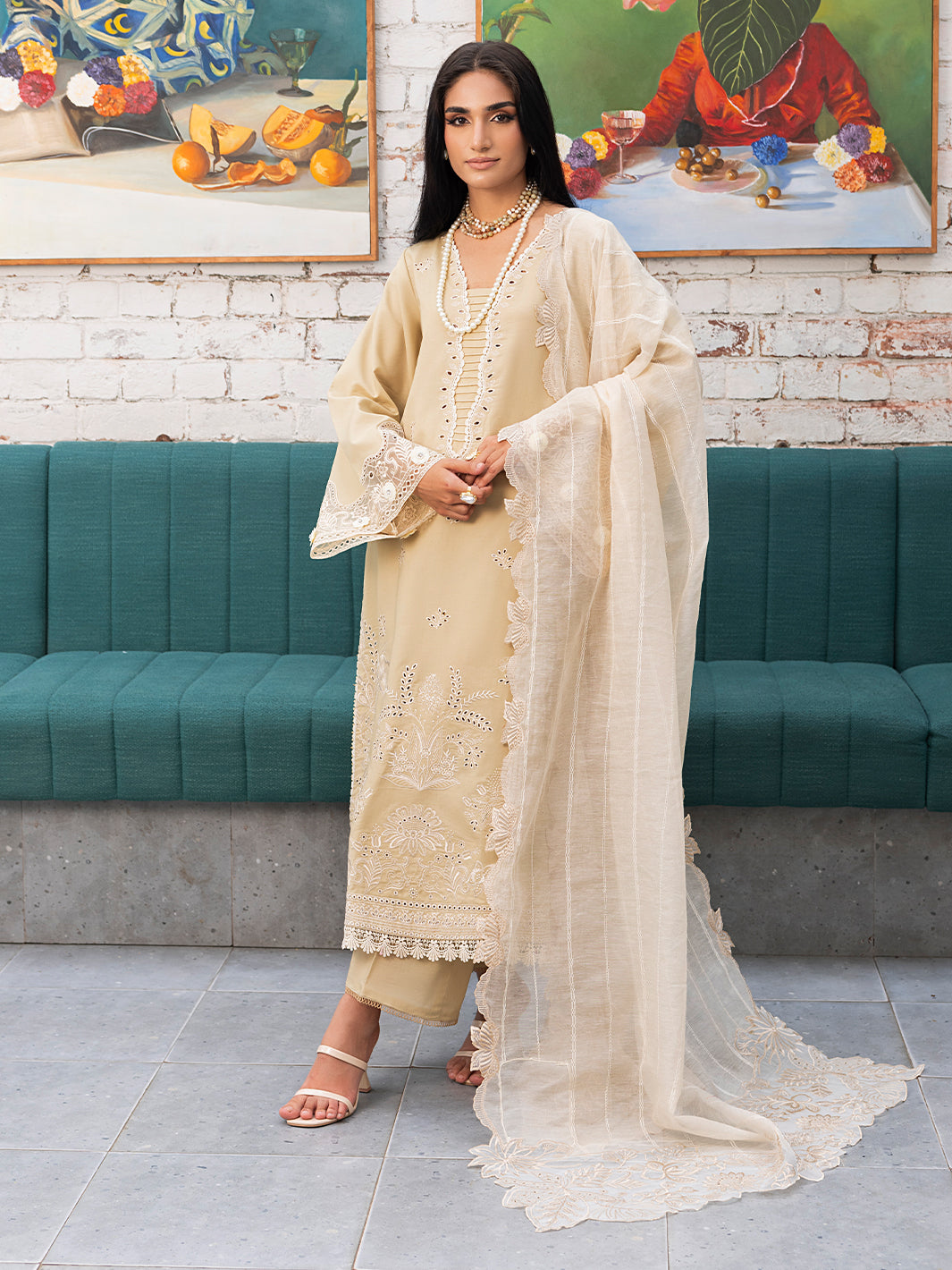 Izel | Meadow Muse Embroidered Lawn 25 | LIORA - by - Libasekhas UK - Registered Vendor of : Izel - 100% Original Designer Dresss