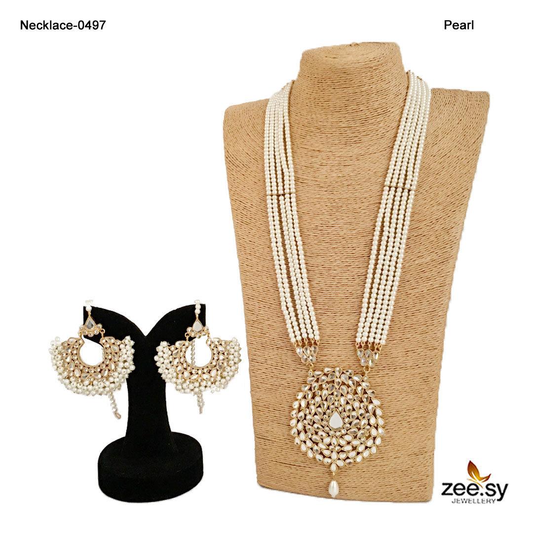 Lotus Necklace-0497 - by - Libasekhas UK - Registered Vendor of : Zeesy - 100% Original Designer Dresss