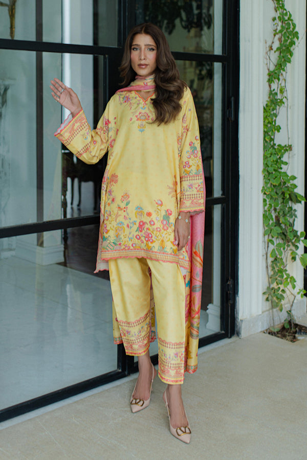 Mina Hassan | Signature Prints | Summer Lemonade - by Libasekhas UK - Registered Vendor of : Mina Hassan - 100% Original Designer Dress