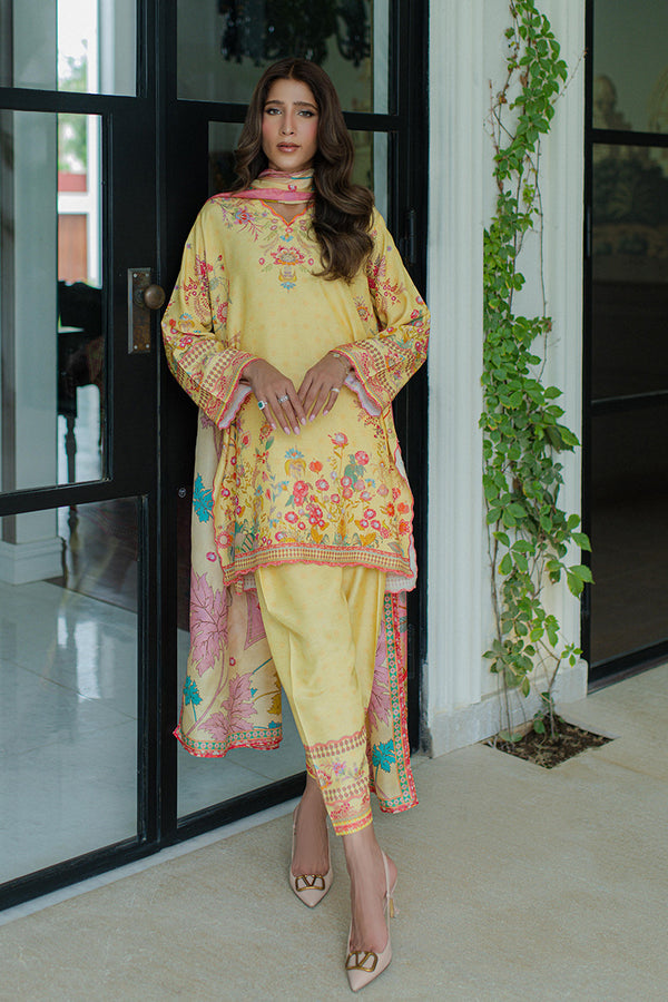 Mina Hassan | Signature Prints | Summer Lemonade - by Libasekhas UK - Registered Vendor of : Mina Hassan - 100% Original Designer Dress
