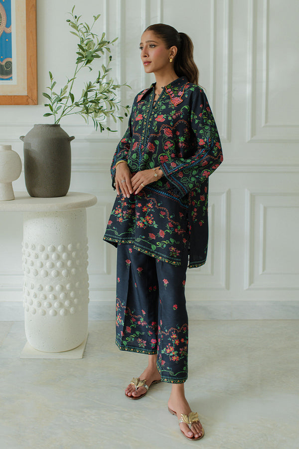 Mina Hassan | Signature Prints | Florals at Dusk - by Libasekhas UK - Registered Vendor of : Mina Hassan - 100% Original Designer Dress