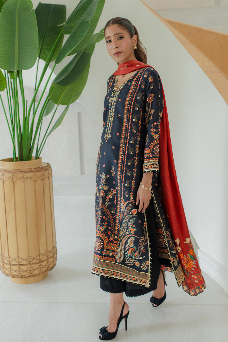 Mina Hasan | Signature Pret | Blooms like fireworks - by Libasekhas - Registered Vendor of : Mina Hasan - 100% Original Designer Dress