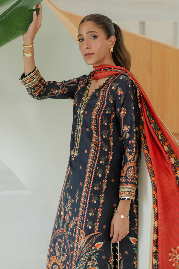 Mina Hassan | Signature Prints | Blooms like fireworks - by Libasekhas UK - Registered Vendor of : Mina Hassan - 100% Original Designer Dress